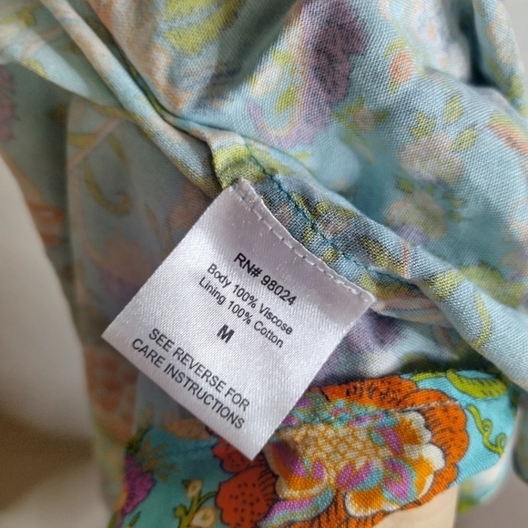 Love the label One Shoulder Midi Dress in Botanical Print sz M - Picture 11 of 12